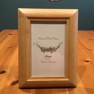 NATURAL MAPLE WOOD PICTURE FRAME SIENNA 4x6 - NEW